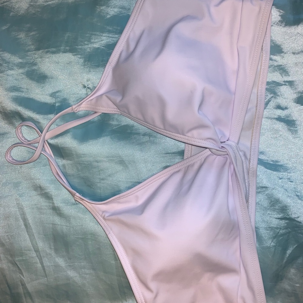 SHEIN White bikini top